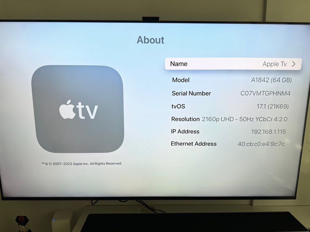 Apple TV 4K 64GB WiFi + Ethernet