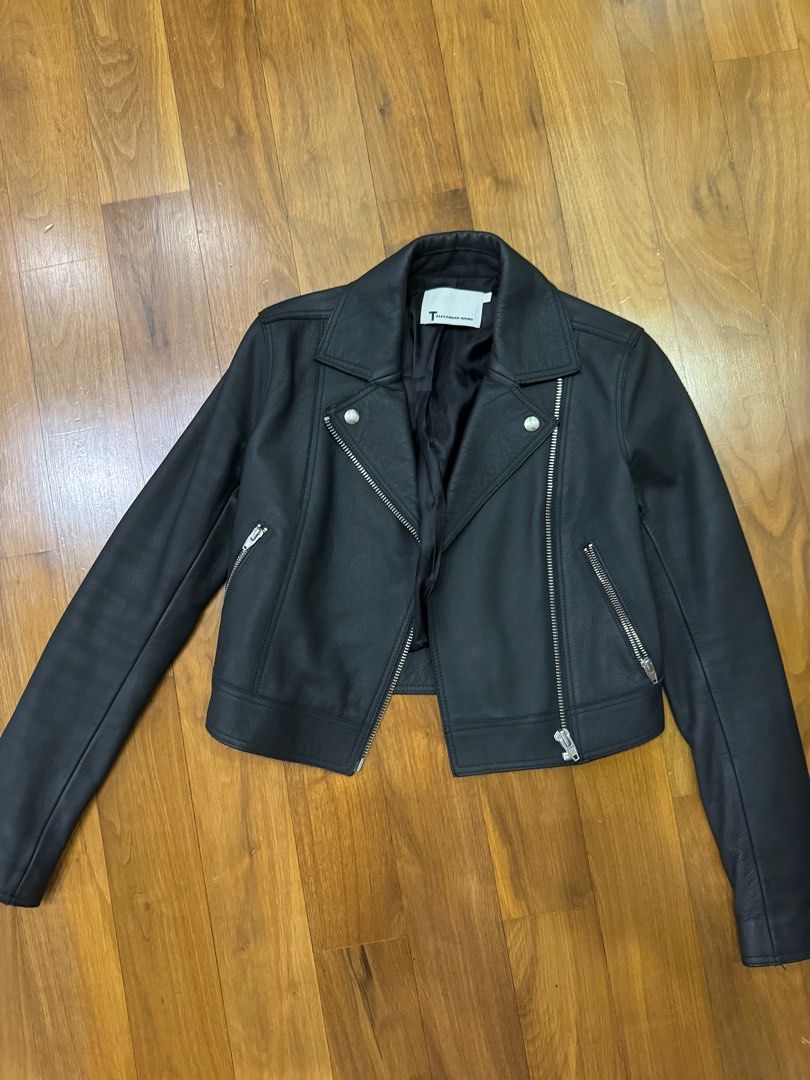 Authentic Alexander Wang Leather Jacket size 0
