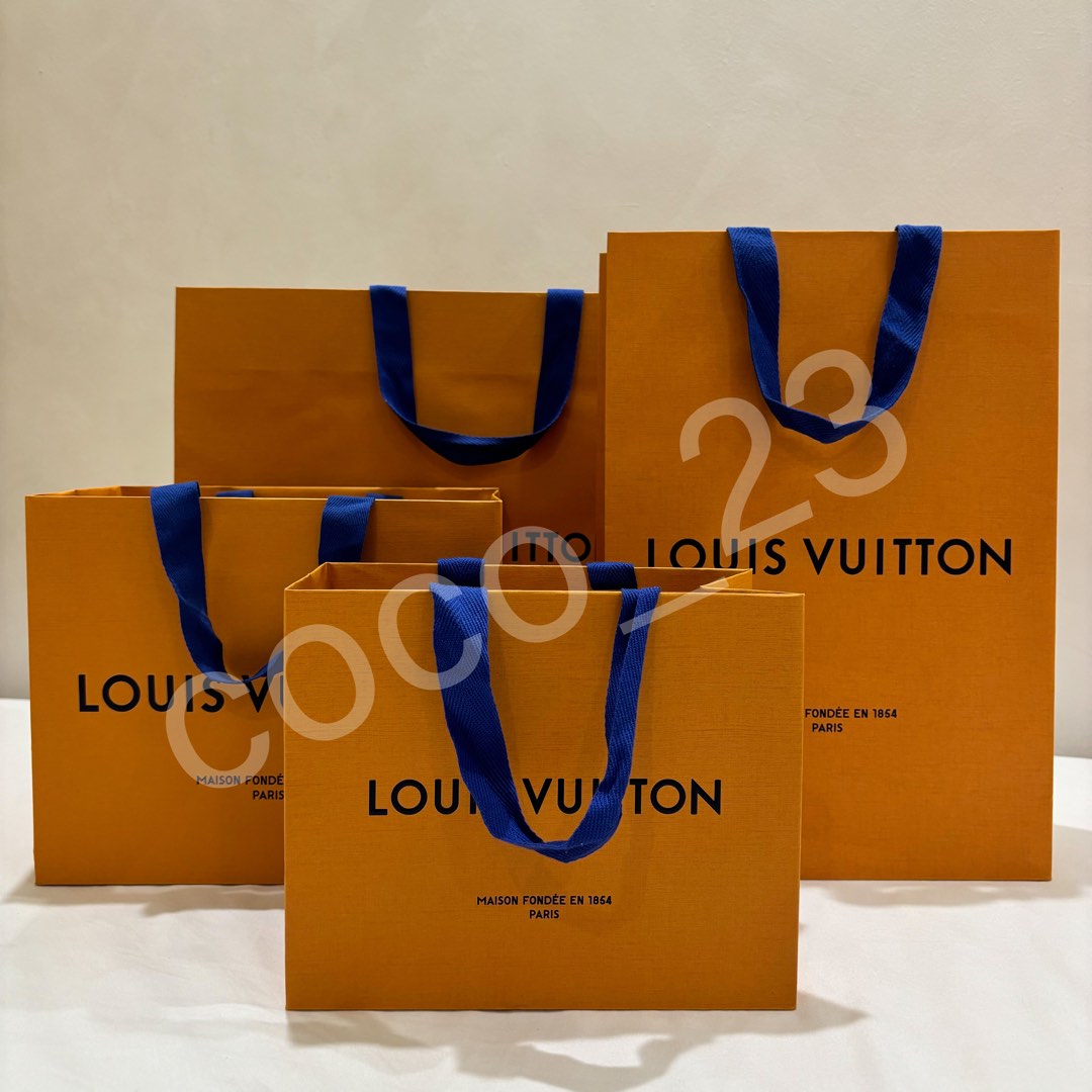 Louis Vuitton, Bags, 5 Authentic Brown Louis Vuitton Paper Bags