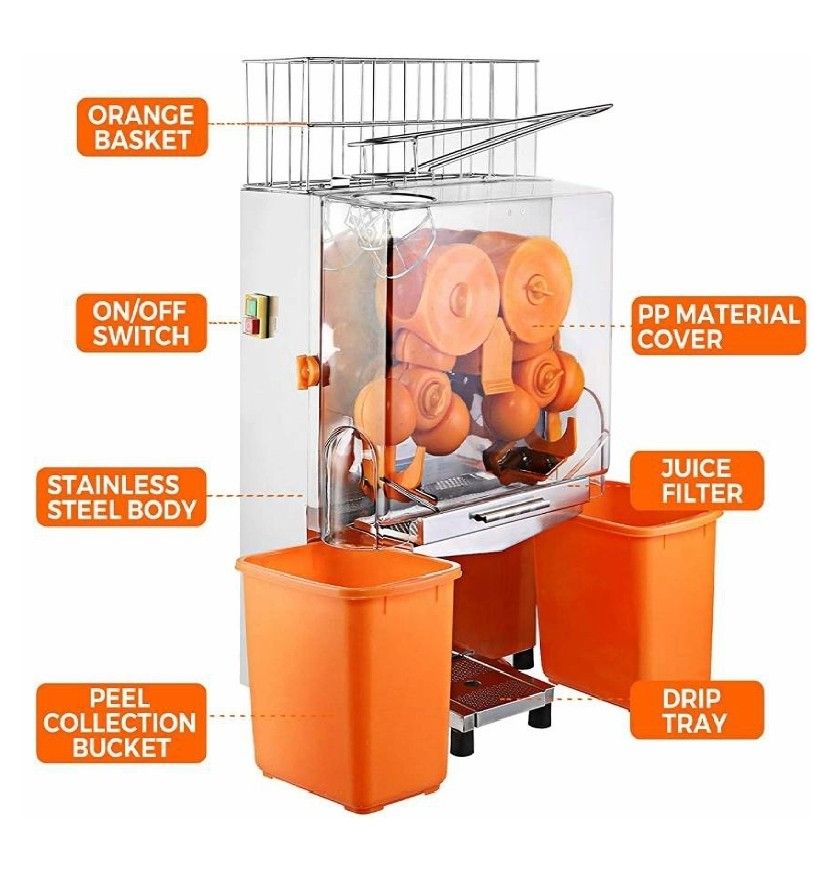 Automatic Juice Press Machine Rental Orange Juice Juicer Apple