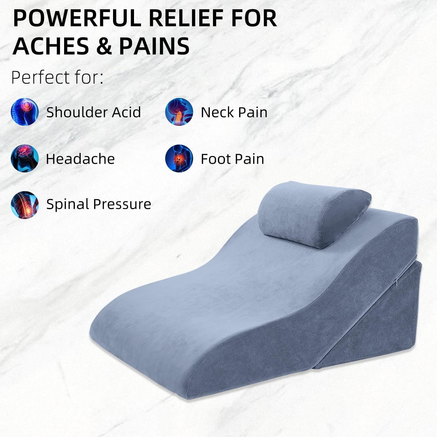 4PCS Axelrod Orthopedic Bed Wedge Pillow Set, Post Surgery Foam