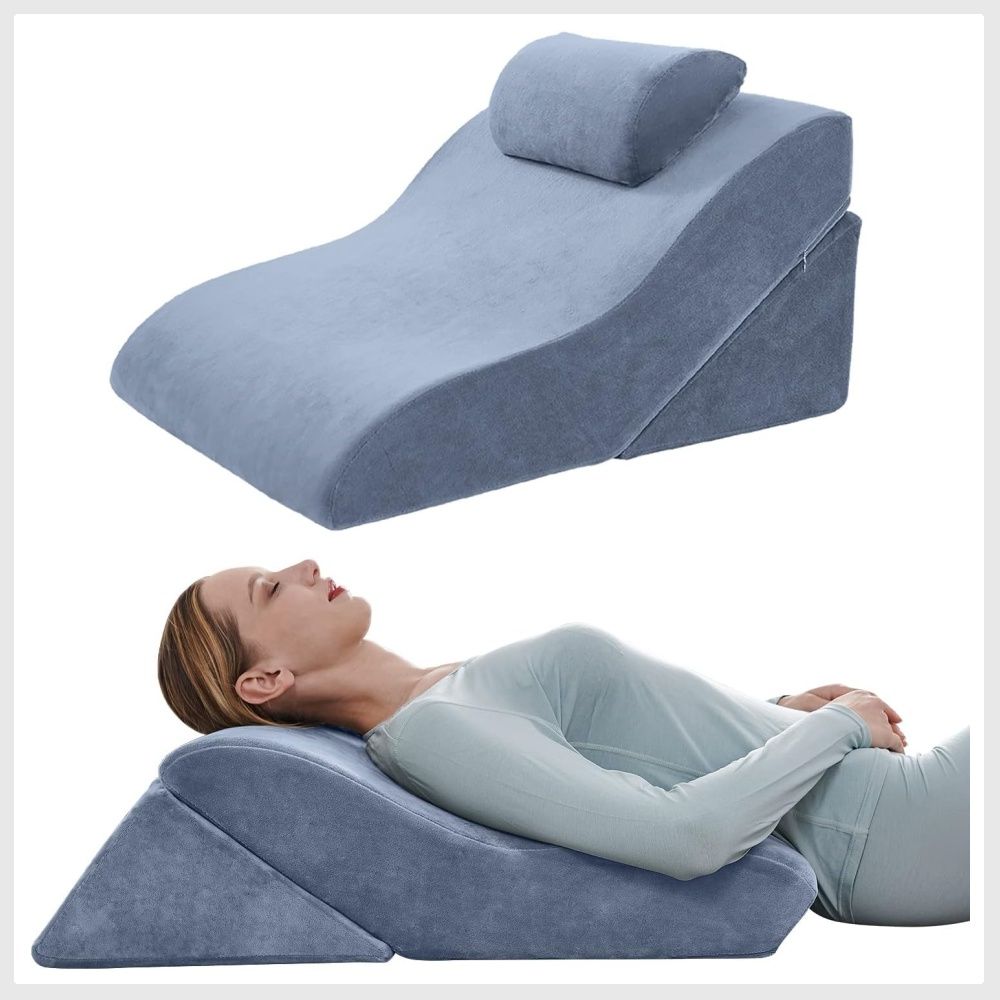Axelrod Bed Wedge Pillow Set Foam Adjustable Pillows for Back
