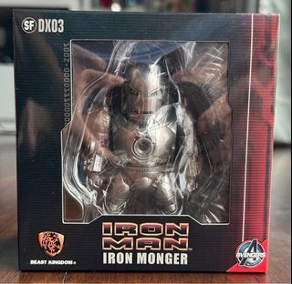 Beast Kingdom Kids Nation Sci-Fi series DX03 Iron Man Iron Monger earphone pluggy figure