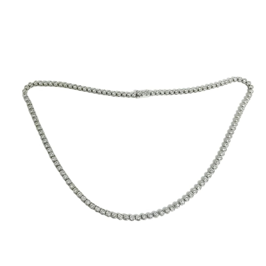 Beautiful 18k White Gold Choker Necklace Women s Fashion Jewelry