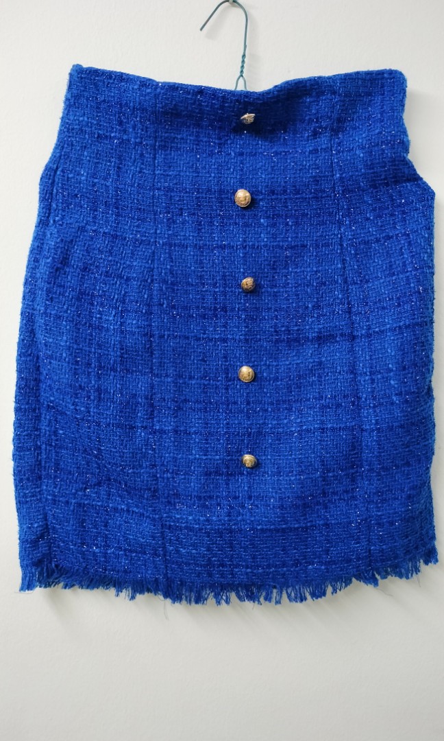 Blue Skirt, Women's Fashion, Bottoms, Skirts on Carousell