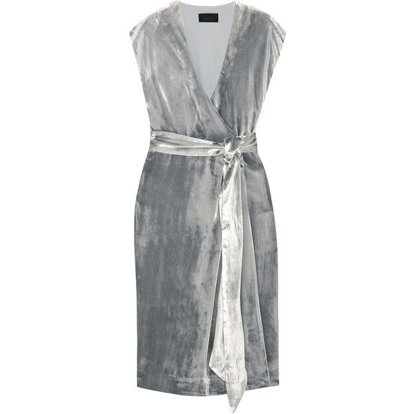 J crew 2025 velvet wrap dress