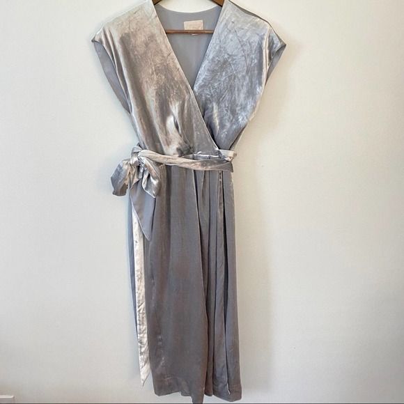 J crew collection velvet wrap dress hotsell