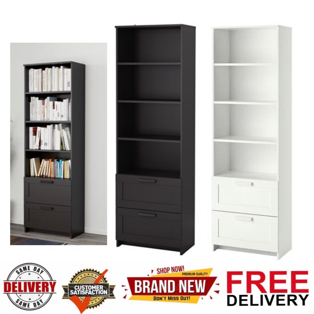 Brimnes bookcase online white