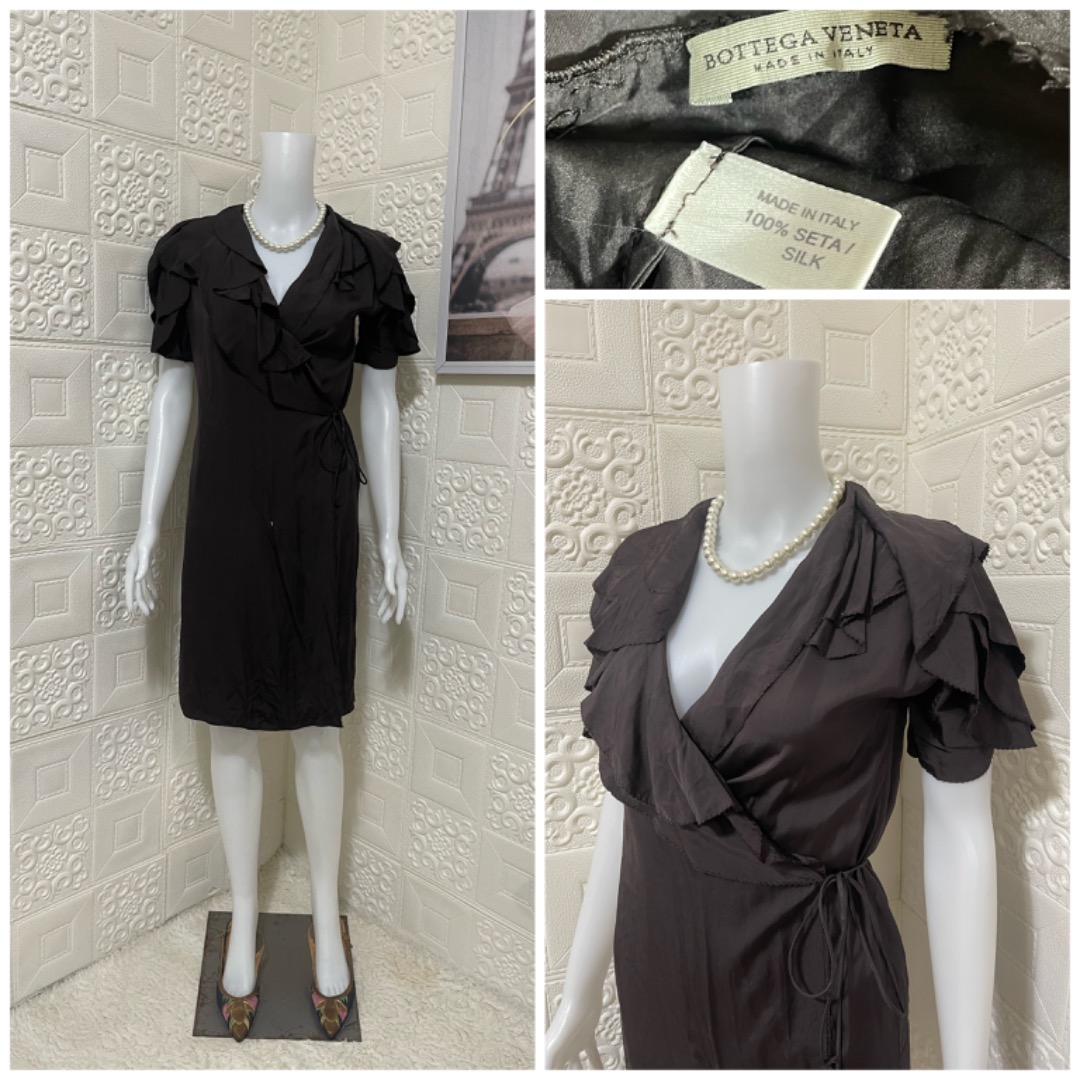 Bottega Veneta Wrap Detail Mini Dress main image 1