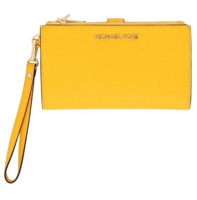 Yellow michael kors deals wristlet