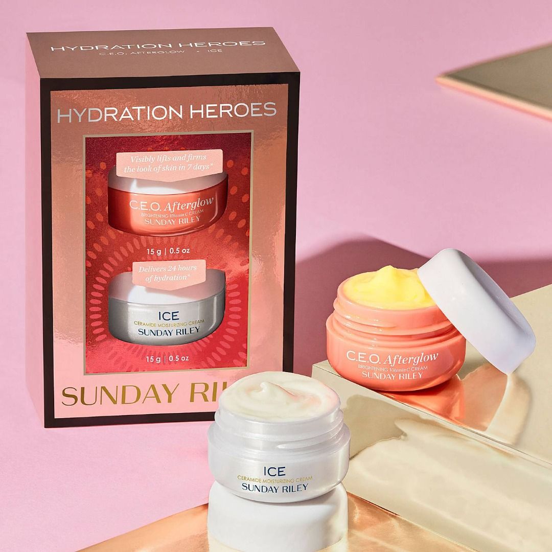 BRAND NEW Sunday Riley Hydration Heroes - Sunday Riley C.E.O. Afterglow ...