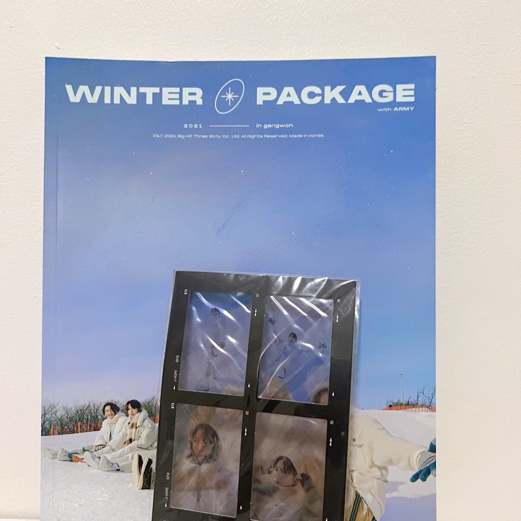 bts winter package in gangwon 2021 photobook with jhope film strip