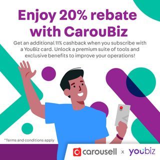 CarouBiz x YouBiz | Enjoy 20% rebate & additional 11% cashback with a YouBiz Card 💳