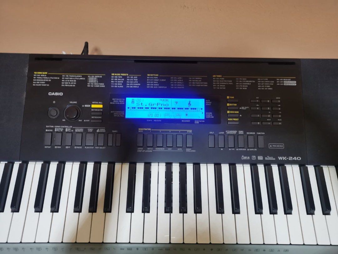 Casio wk 240 shop weighted keys