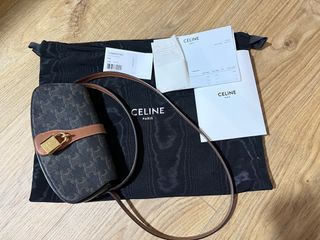 Shop CELINE Strap 2023 SS CLUTCH ON STRAP TABOU ( 10I593DQ1.07IC.) by  polalas