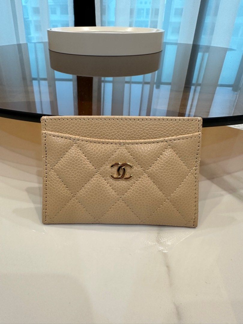 Chanel Flat Card Holder, Luxury, Bags & Wallets on Carousell
