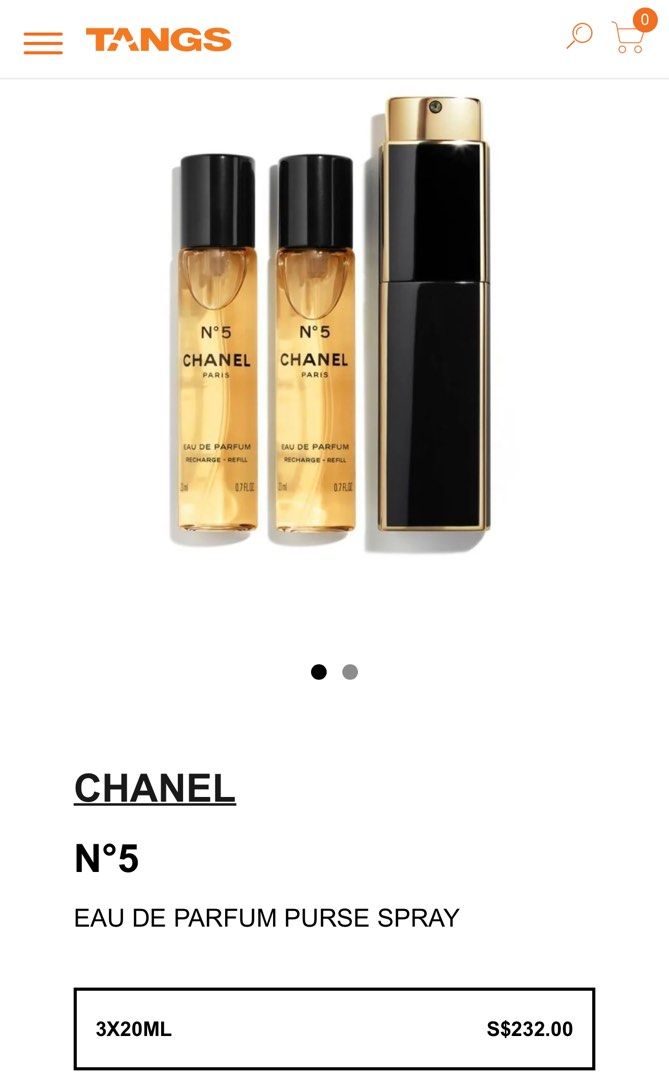 Chanel no 5 eau de parfum purse spray refills 3x20ml €120 №4870576 in  Limassol - Perfumes - sell, buy, ads on bazaraki.com