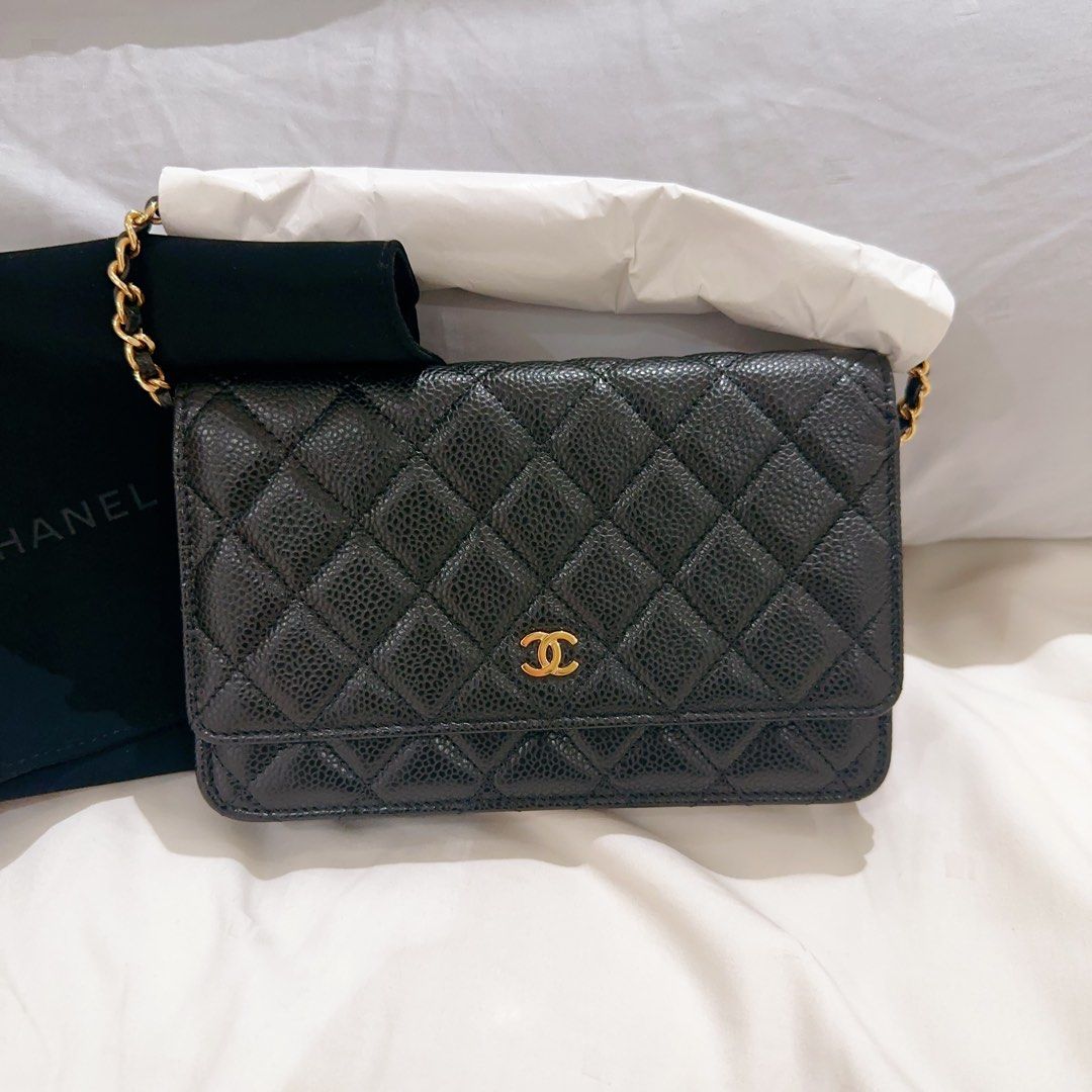 Chanel WOC Black Caviar Gold Hardware - Designer WishBags