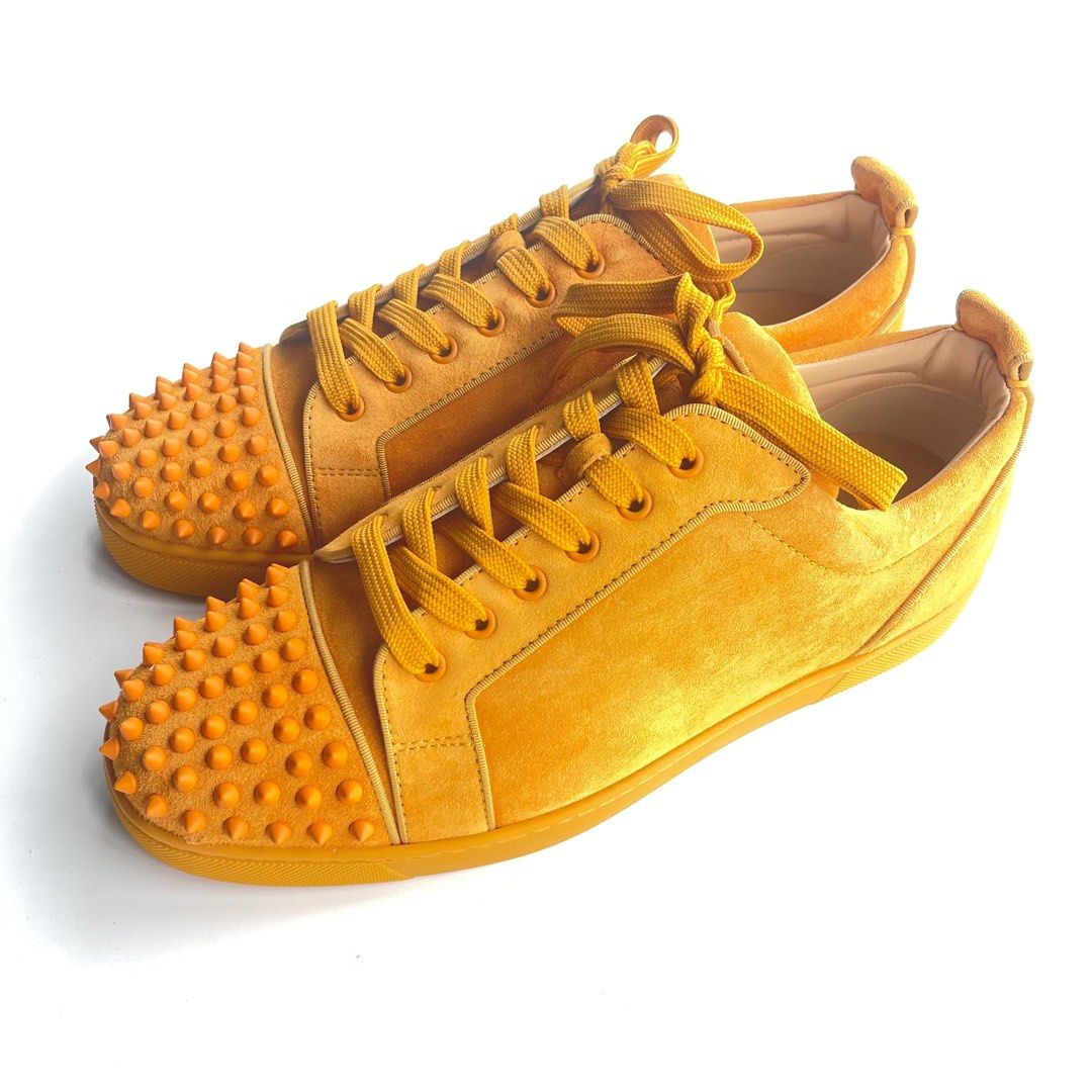 Christian louboutin yellow online sneakers