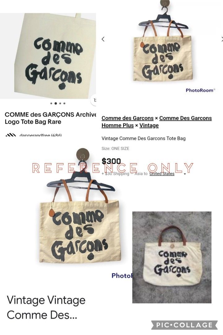 Comme des garcons canvas tote best sale