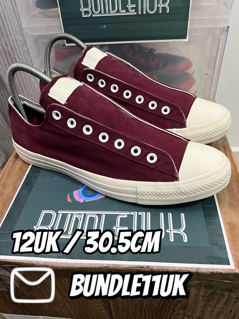 Maroon converse slip ons hotsell