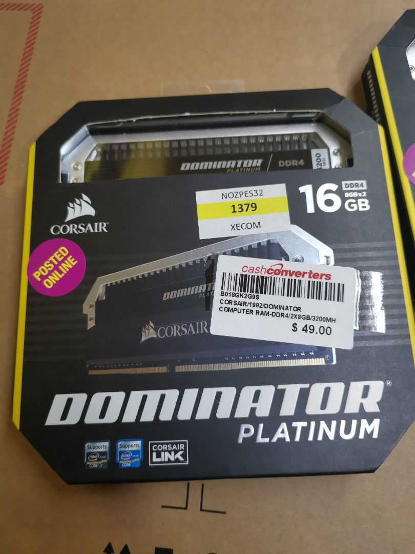 CORSAIR DOMINATOR PLATINUM 2 X 8GB Computers Tech Parts
