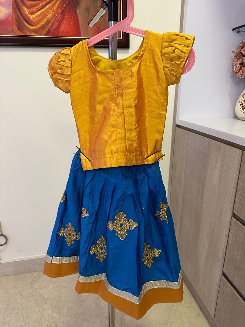 Ahhaaaa Girls Cotton Lehenga Choli with Dupatta Set – ahhaaaa.com