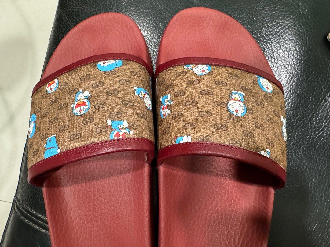 Doraemon Gucci Slides Sandals Women s Fashion Footwear Sandals
