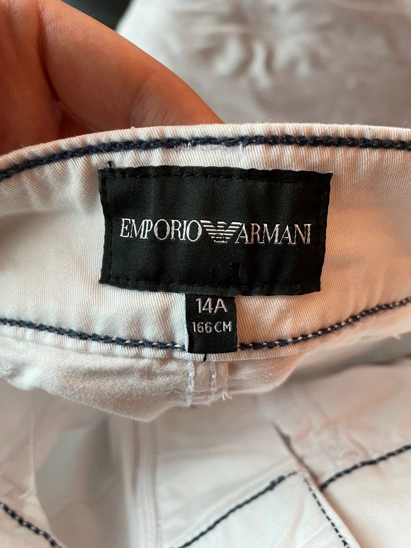 Emporio Armani kids kid boys boy jean jeans white Babies Kids