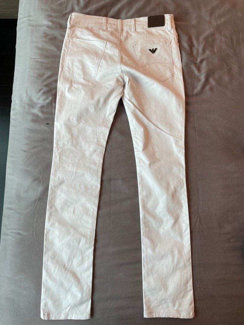 Emporio Armani kids kid boys boy jean jeans white