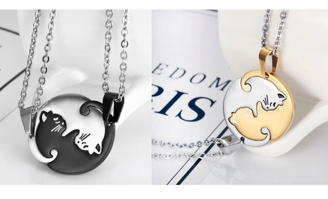 Mens couple hotsell necklace