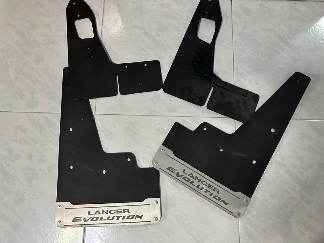 Evo x / Evo 10 Mud flaps/Guard, Car Accessories, Accessories on Carousell
