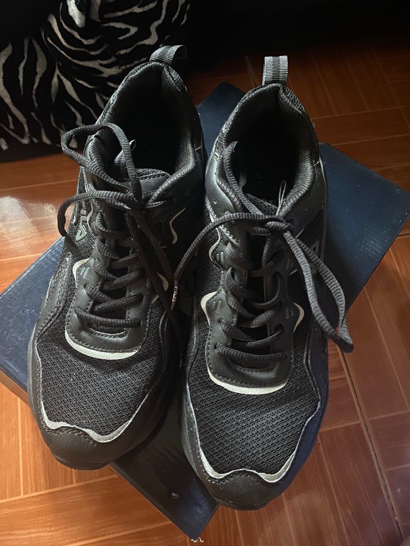 Fila Black Rubber Shoes Men s Fashion Footwear Sneakers on Carousell