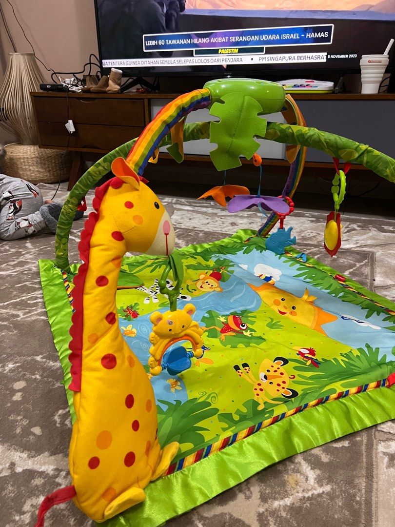 Fisher price play gym mat, Babies & Kids, Infant Playtime on Carousell