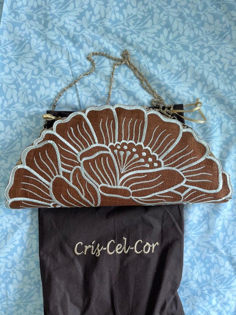 SMALL CANVAS CLUTCH PHOENIX FLOWER