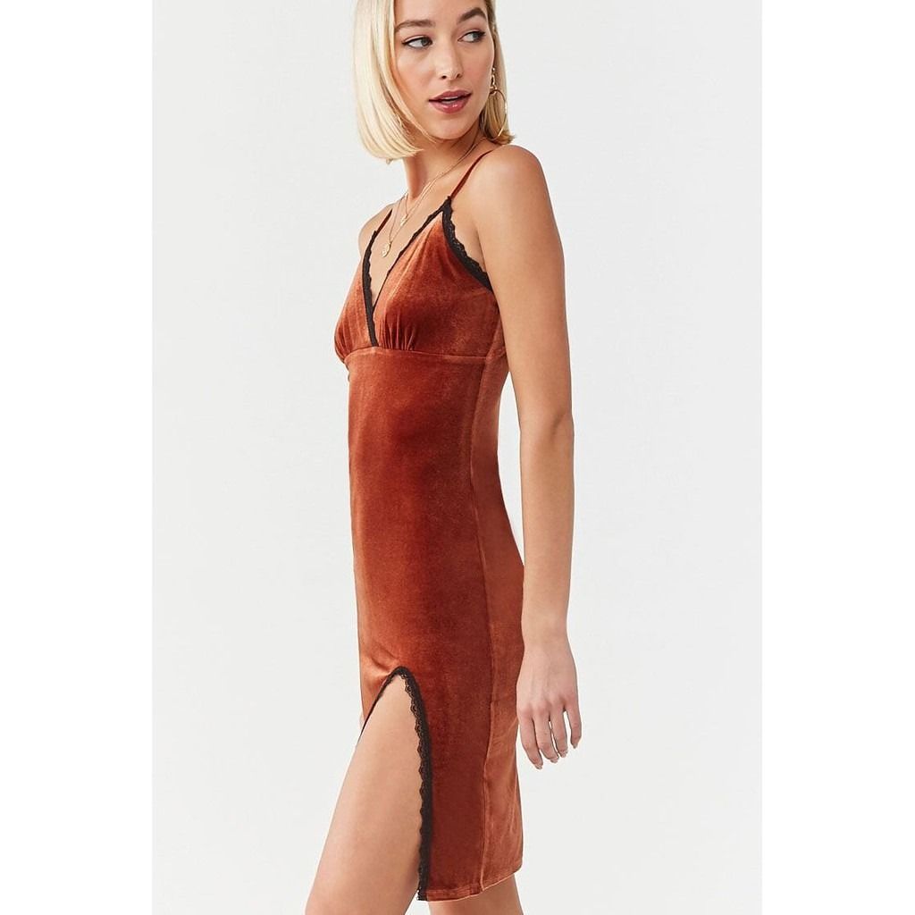 Forever 21 velvet cami dress online
