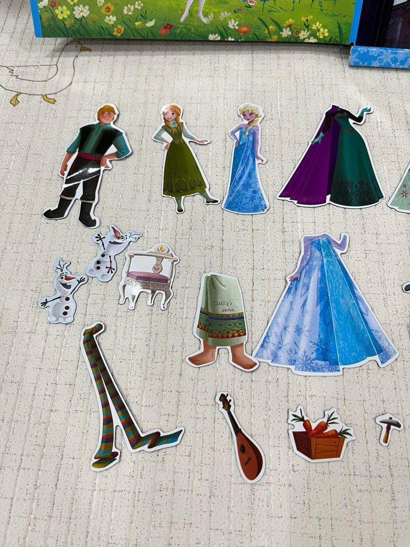 frozen princess dress up magnetic NEW Frozen Anna Princess Dress-Up Magnetic Doll Disney Princess Anna  Coronation Dress DisneyCarToys
