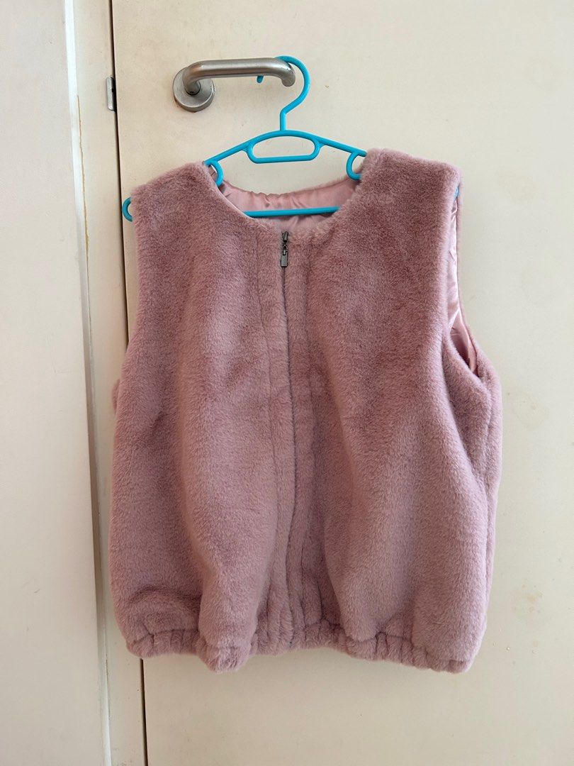 Furry womens sales vest