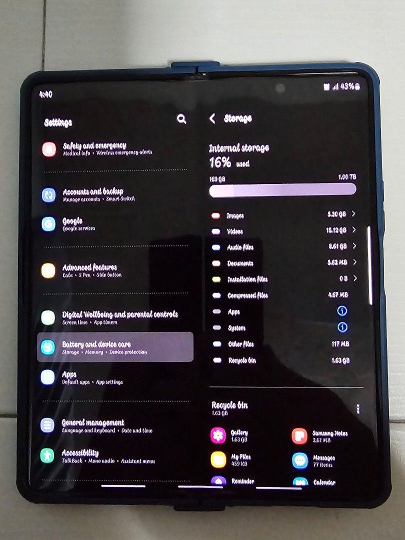 Galaxy Z Fold 4 Phantom Black 1 TB, Mobile Phones & Gadgets, Mobile ...