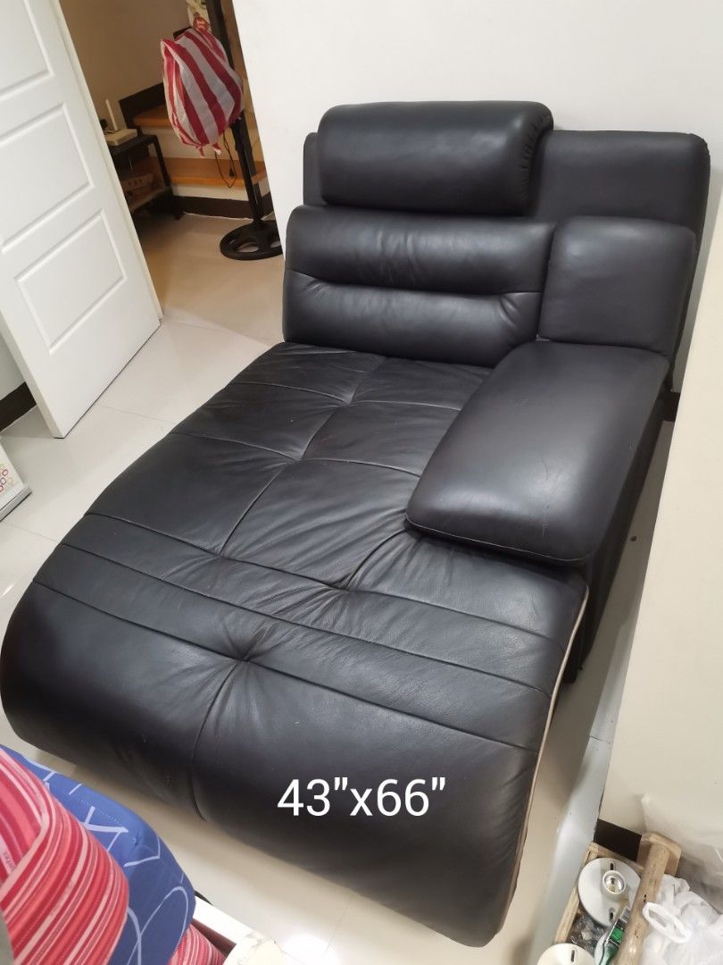 Genuine leather Lshape sofa set (Category: Sofas) located in Malabon City. Submitted by lycegoroca (Listing ID 1264059281, Image 3). Description: Location A. Bonifacio Ave QC foams are still good. need upholstery. 5k per piece.