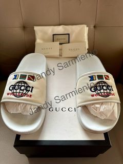 Gucci Worldwide Slides Men’s (White)