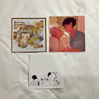 haikyuu bokuto akaashi square prints