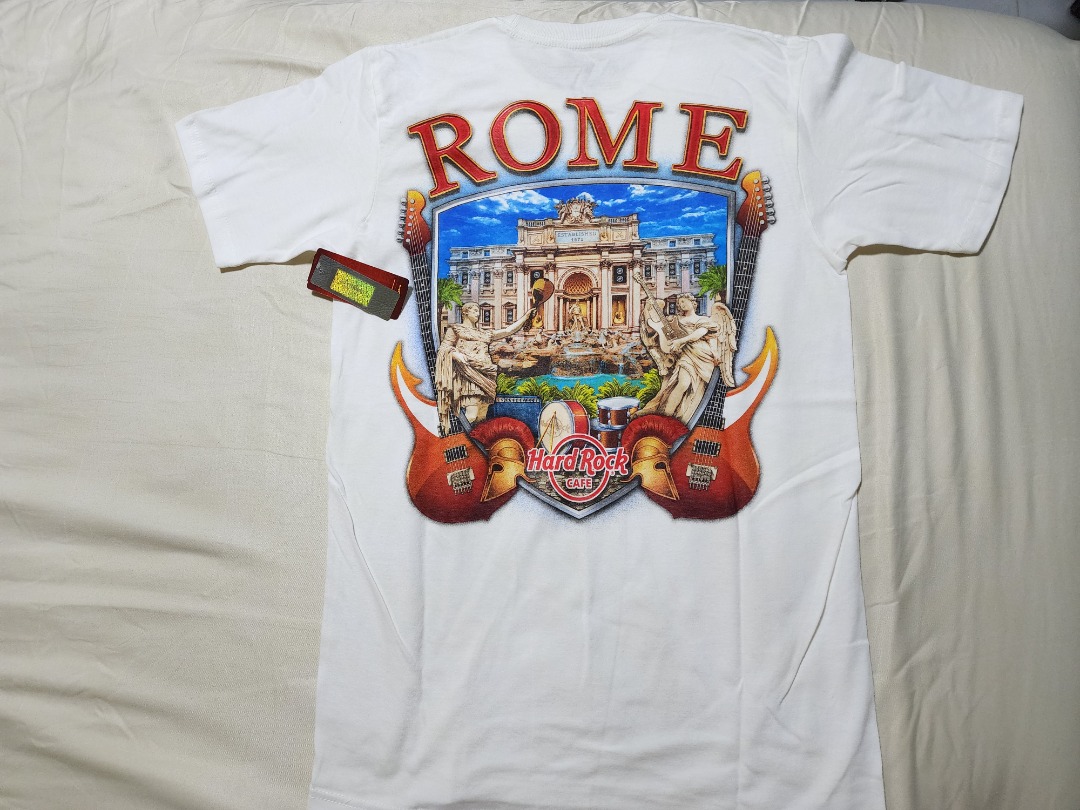 Hard Rock Rome, Men's Fashion, Tops & Sets, Tshirts & Polo Shirts on ...