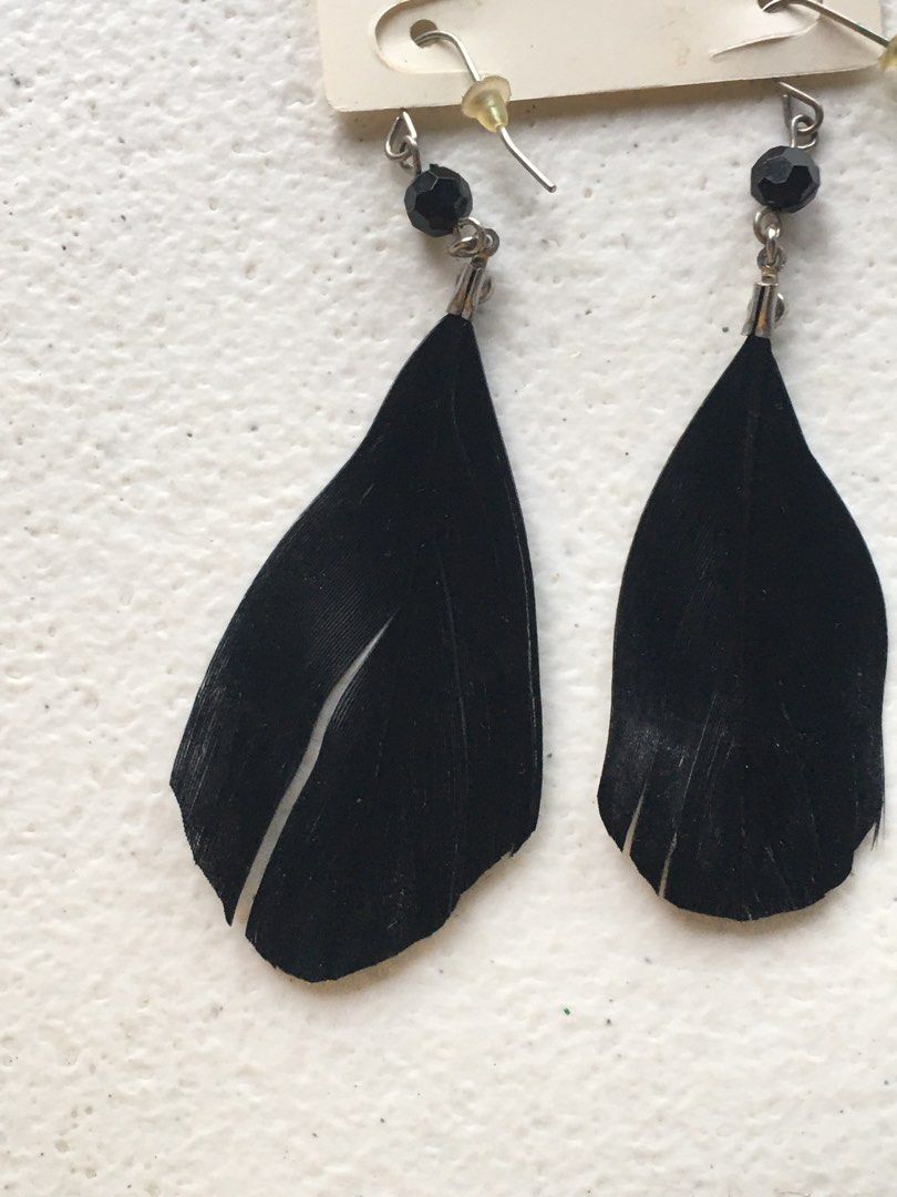 Long feather earrings forever clearance 21
