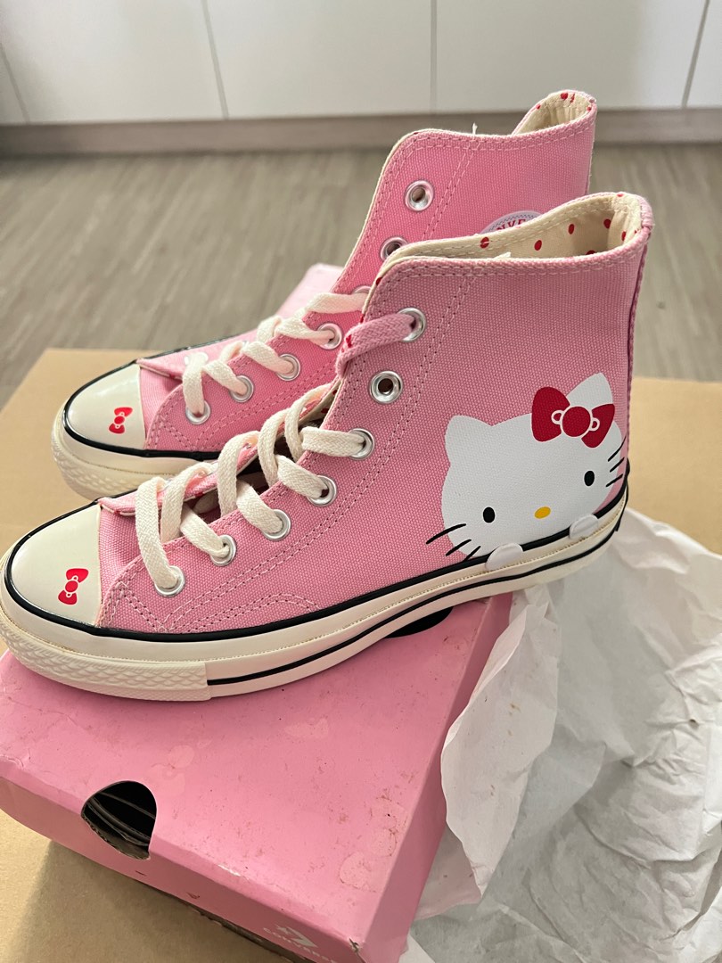 Converse hello kitty pink clearance