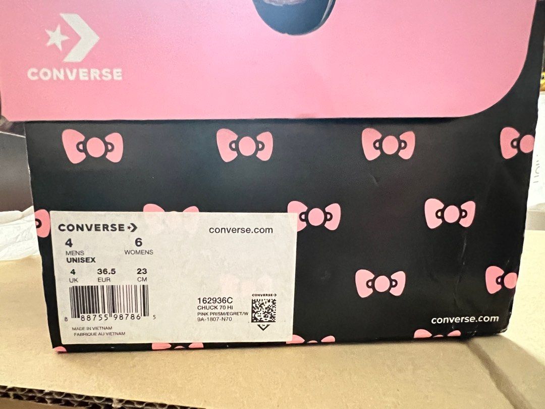 Hello Kitty Pink x Converse Chuck 70 HI Women s Fashion