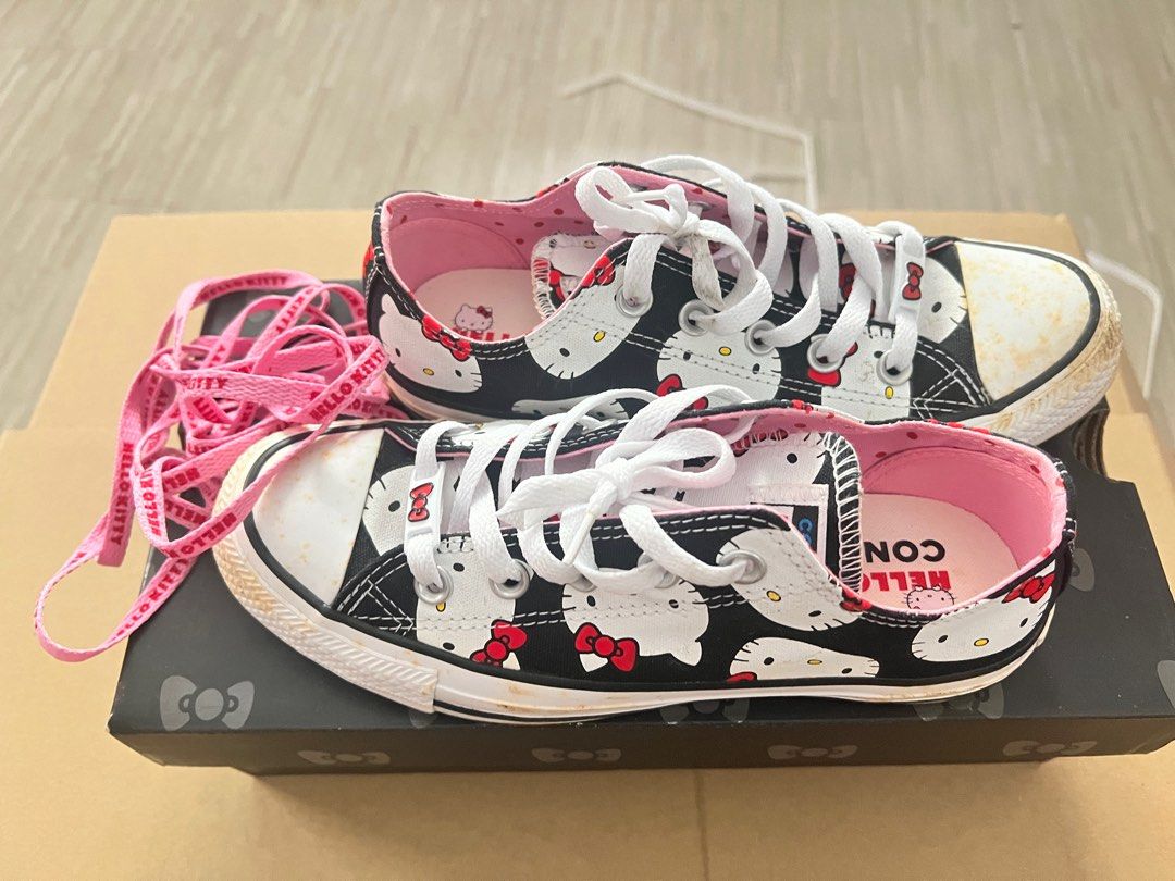 Hello Kitty x Converse Women s Fashion Footwear Sneakers on