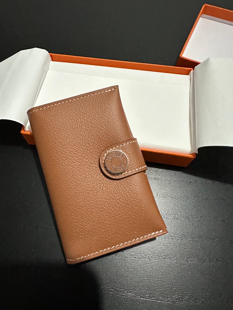 Hermes RMS Card Holder Gold R.M.S, 名牌, 手袋及銀包 Carousell