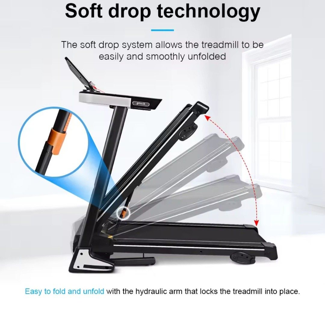 High Performance Foldable Treadmill Smart Running Walking Machine Home ...