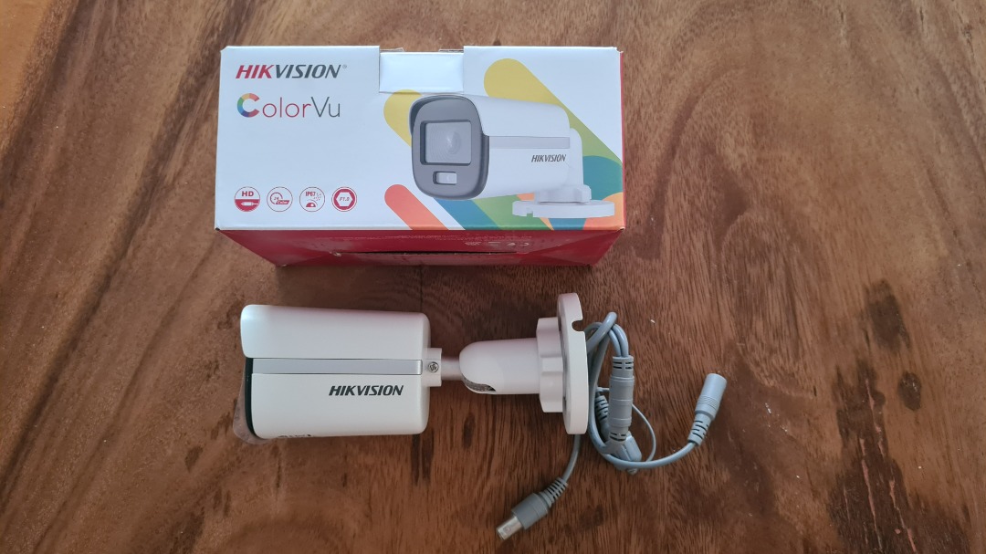 HIKVISION 2MP ColorVu Fixed Bullet Camera DS-2CE10DF0T-F 3.6mm Color ...
